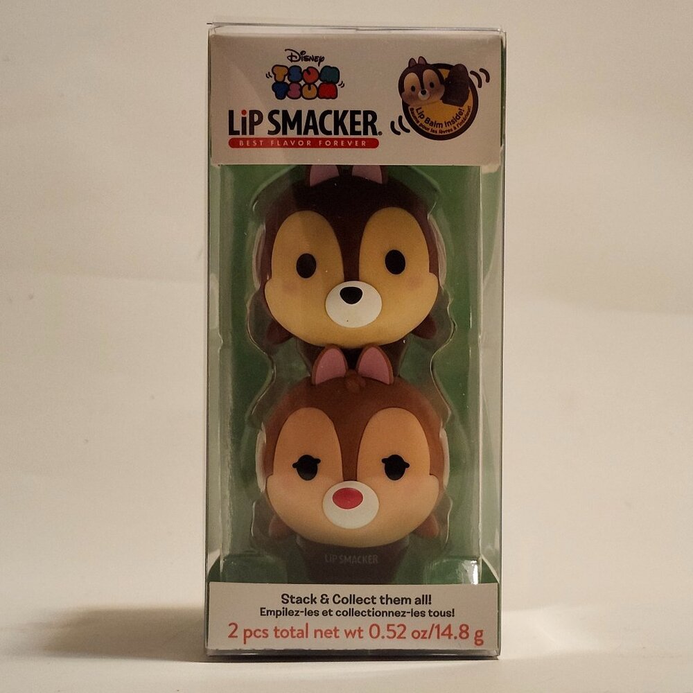 DISNEY TSUM TSUM LIP SMACKER CHIP and Dale Rescue Rangers BNIP